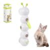 Electric Caterpillar Cat Toy with Feather Tail
