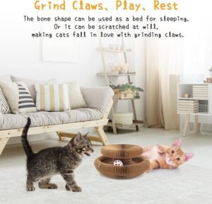 Foldable Magnetic Cat Scratching Board